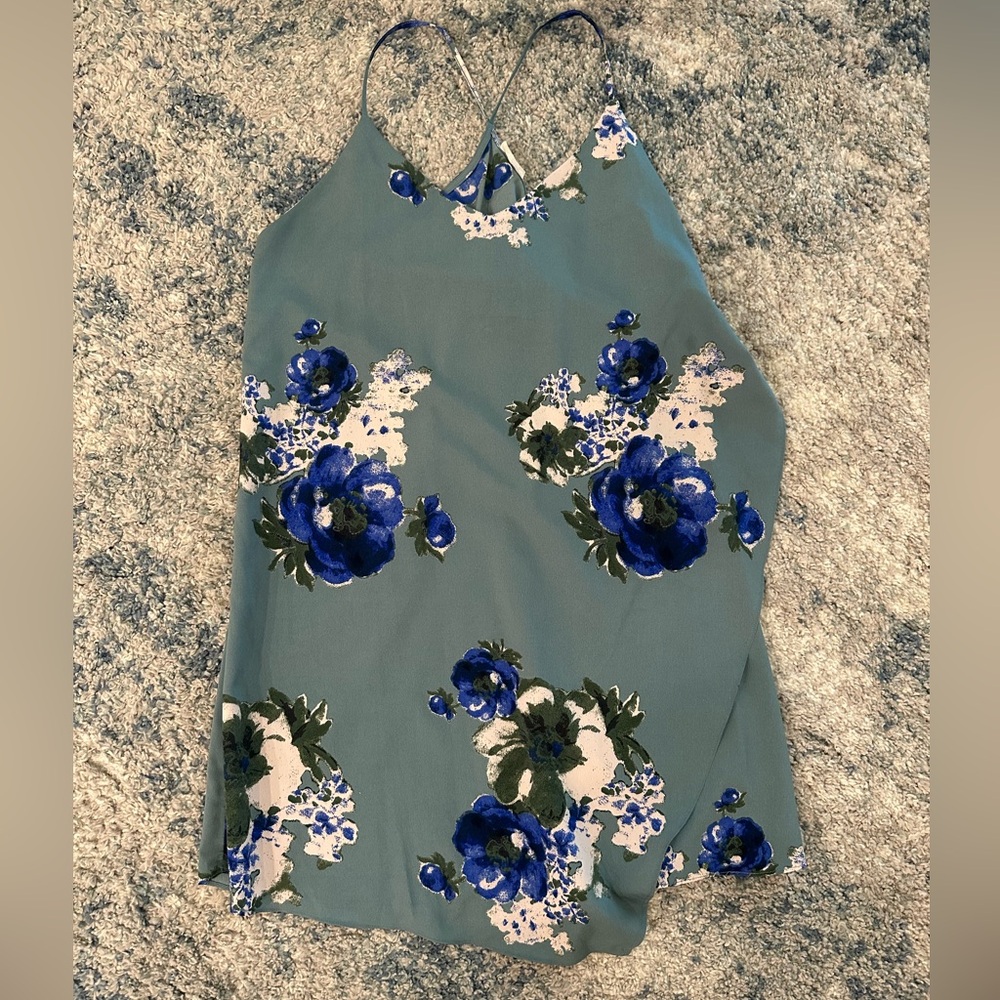Free People Blue Floral Dress